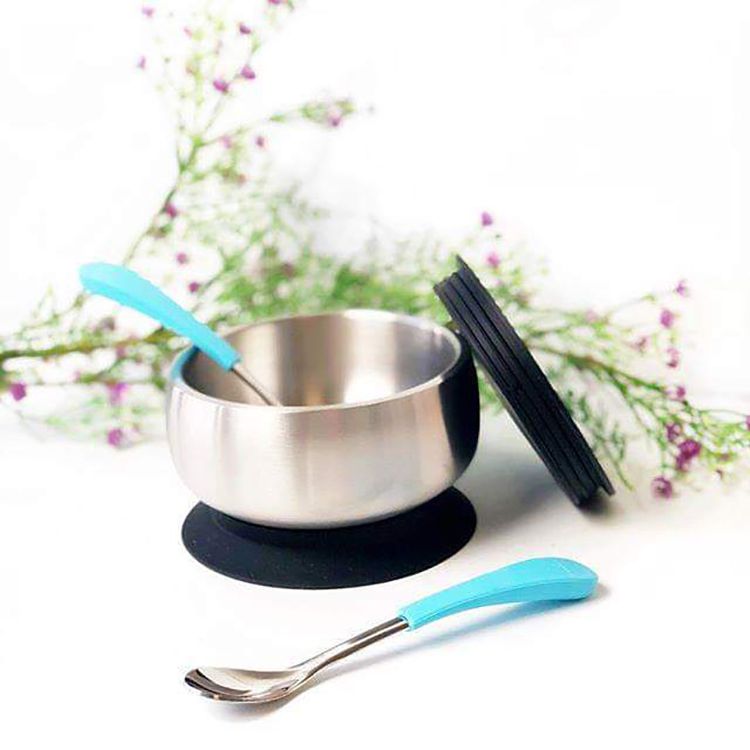 Avanchy - 雙層不鏽鋼-不鏽鋼叉子-綠