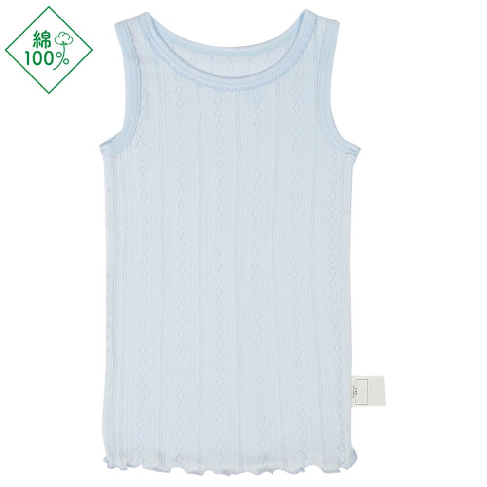 時尚坦克背心-淺藍色