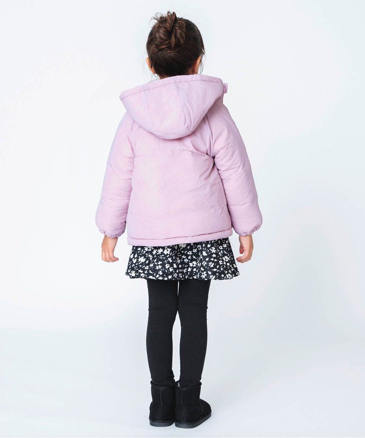 日本 BREEZE - 鋪棉保暖連帽外套-異色拼接-綠x藍