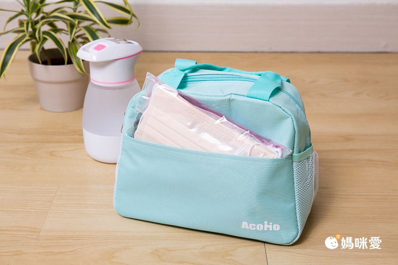 AcoMo - 多功能媽媽包-托特提袋-保冷抑菌-Tiffany (13 x 26 x 18cm)-7公升190g