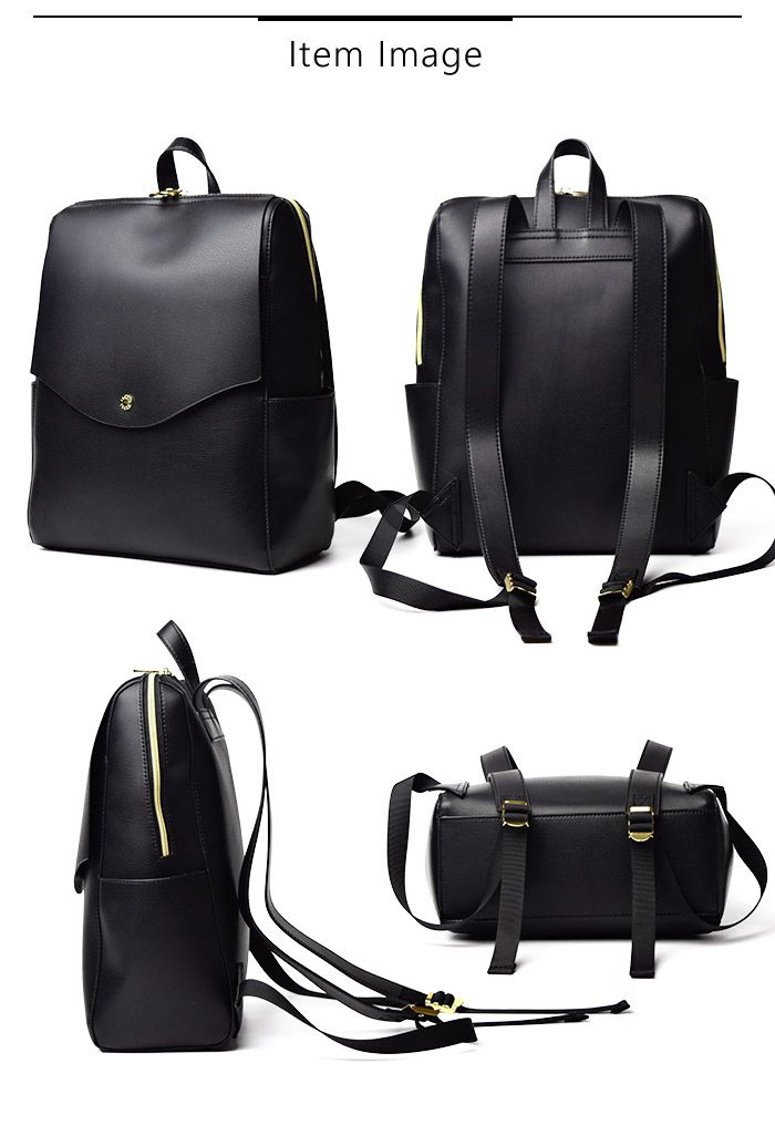 日本 Legato Largo - 輕量PU時尚大容量後背包-RBR紅棕 (23x32x10cm 後背約51~94cm)