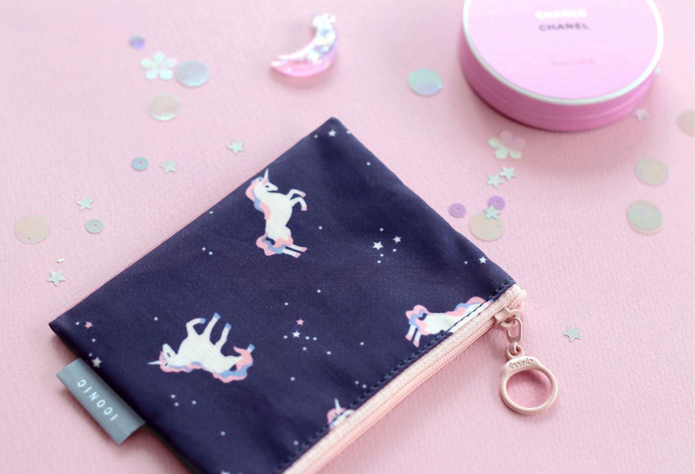 韓國 ICONIC - 防潑水收納袋(M)-童話獨角獸 (20X15cm)