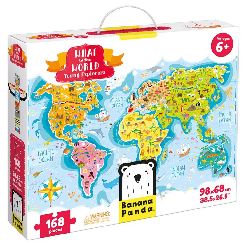 Banana Panda - 世界地圖-探險世界