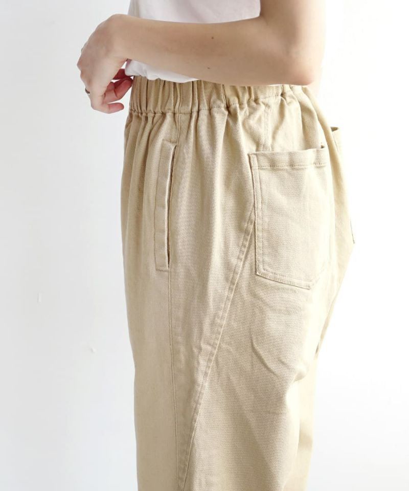 日本 zootie - 100%棉 透氣顯瘦縮口長褲-黑