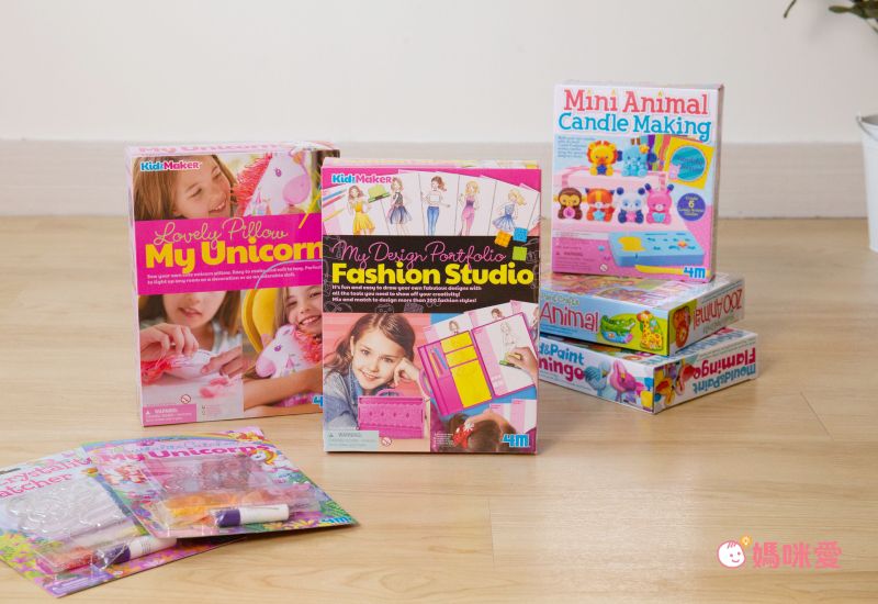 【香港4M創意手作】獨角獸抱枕DIY、編織捕夢網、珠珠畫