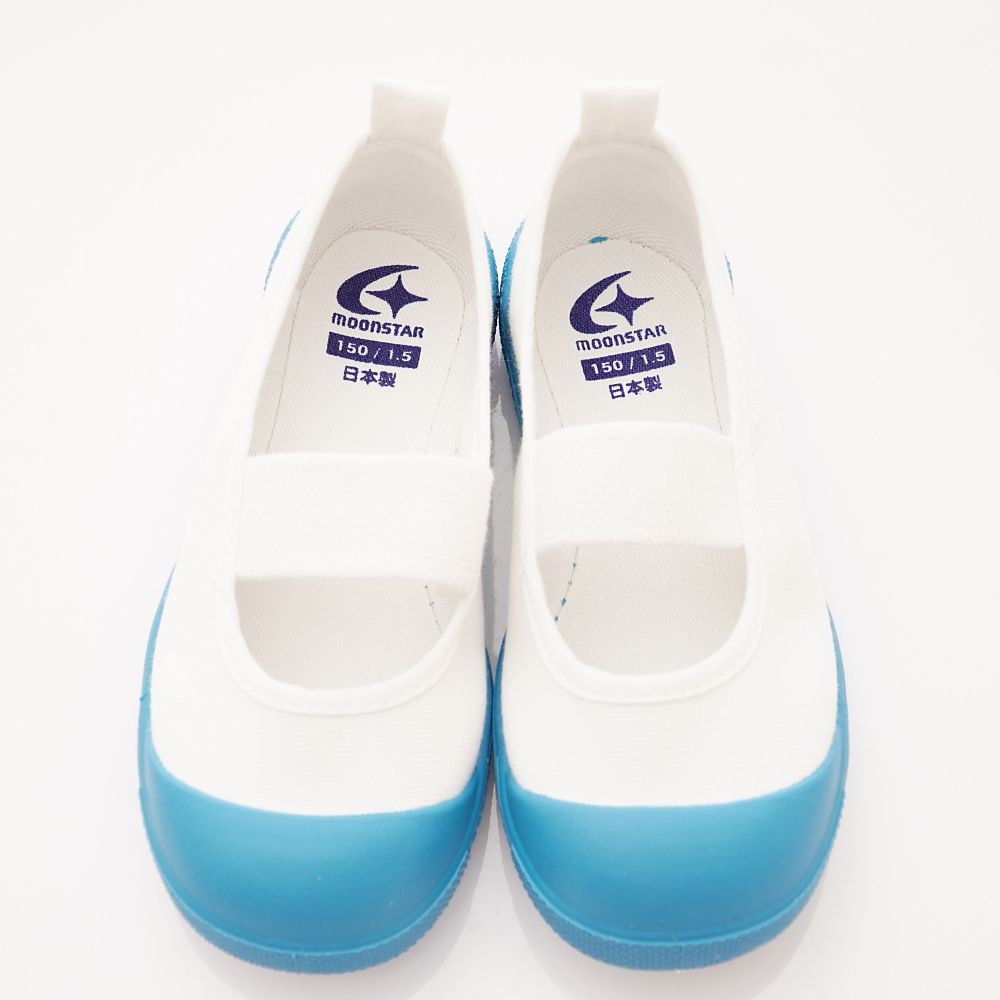 Moonstar日本月星 - 機能童鞋-日本製鐵氟龍室內鞋(中小童段)-淺藍