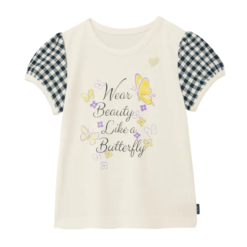 日本千趣會 - GITA 天竺棉印花短T-滿版小花-燕麥