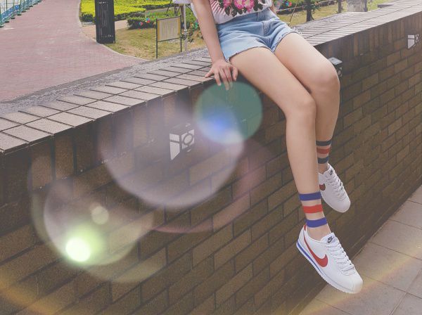 NIKE - Cortez GS 阿甘鞋(女)-白藍紅-剩24cm