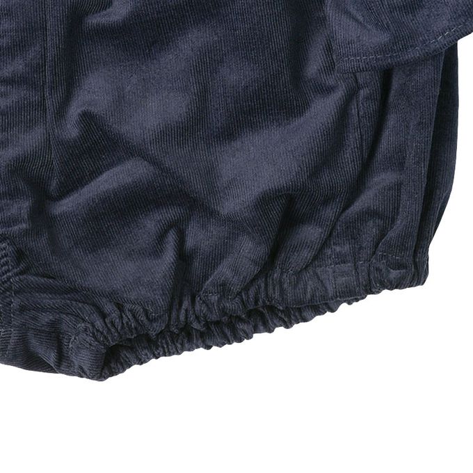 akachan honpo - 短褲-臀部荷葉邊-深藍色