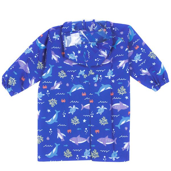 akachan honpo - 雨衣-海洋生物-藍色