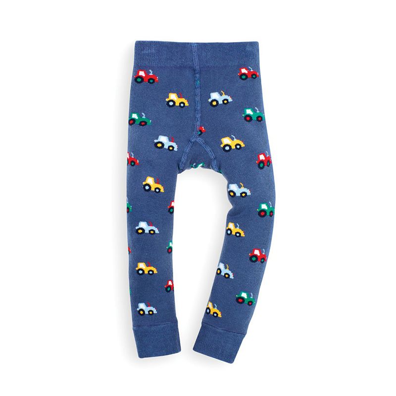英國 JoJo Maman BeBe - 嬰幼兒內搭褲/保暖襪-滿版小汽車