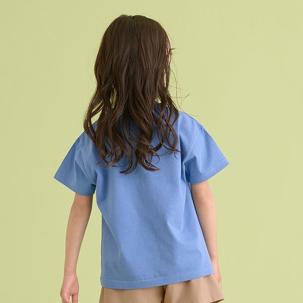 日本 Lycee mine - 可愛少女標語印花短袖上衣-黑色獨角獸