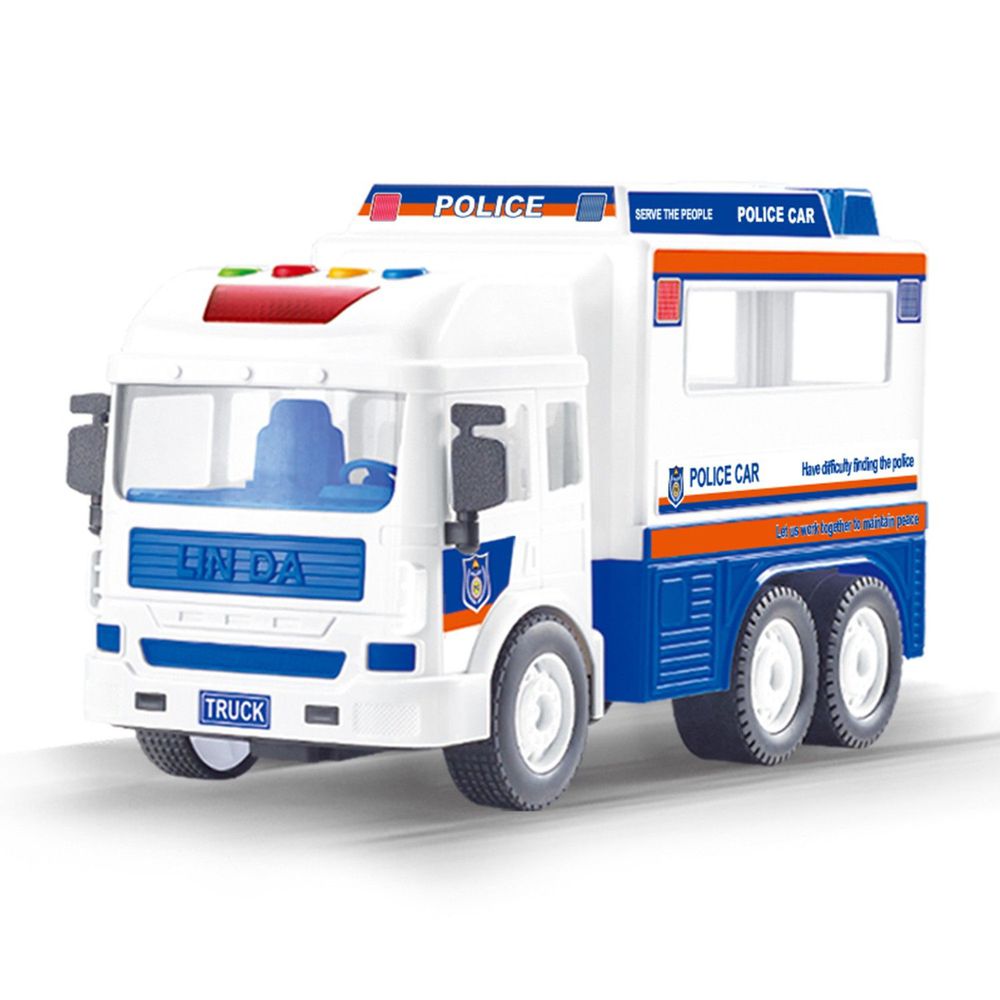 Slider 滑來滑趣 - 聲光磨輪工程車-警務車