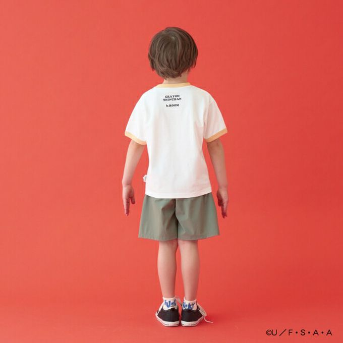 日本 b-ROOM - 聯名限定 短袖上衣-超人小新-黑