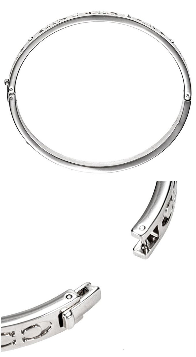 COACH - C-LOGO手環-銀