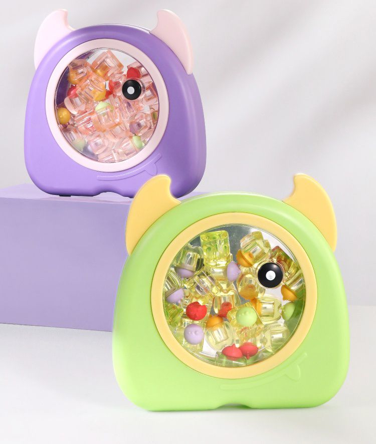 寶寶乳牙收藏盒-獨眼小惡魔-紫+粉 (14.5x15cm)