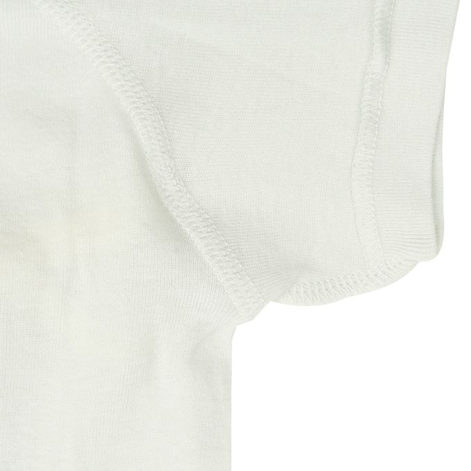 akachan honpo - 新生兒內衣6件組-短袖&7分袖 按扣款-綠色