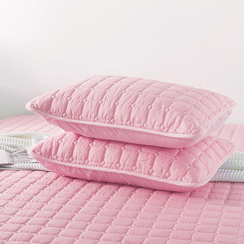 MIGRATORY 媚格德莉 - 100%高效防水透氣保潔枕套-2入-粉色 (50x75cm)