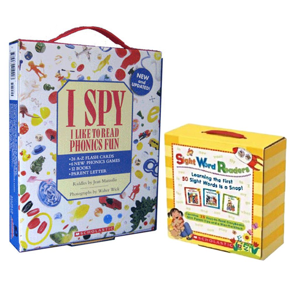 Scholastic - 【超值合購】I Spy Phonics Box 找找看單字+Sight Word Readers Boxed Set+CD