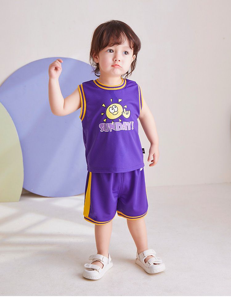 網眼運動風寬寬短褲-英文字母A-白色