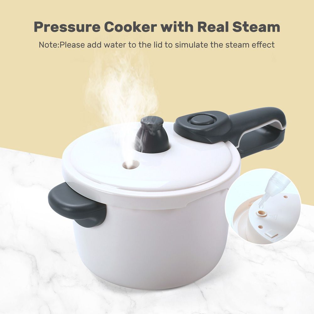 CuteStone - 仿真冒煙噴霧鍋具與家家酒切切樂套裝玩具