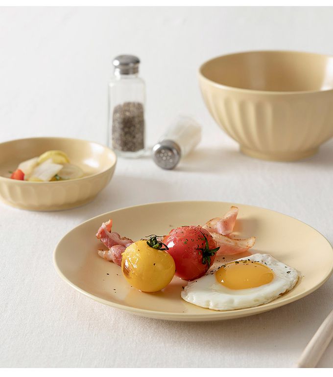 韓國 SSUEIM - Mild Matte系列溫柔時光陶瓷碗盤餐具9件組