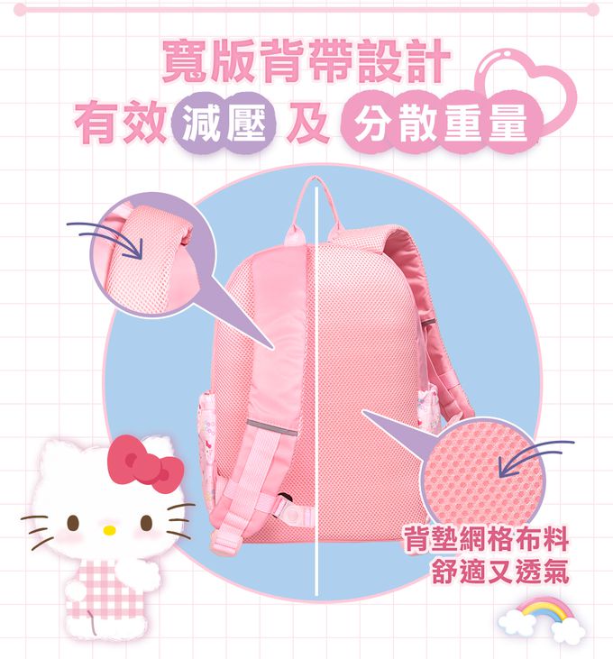 【IMPACT】怡寶 X Hello Kitty 50週年款 兒童包(大) 粉色