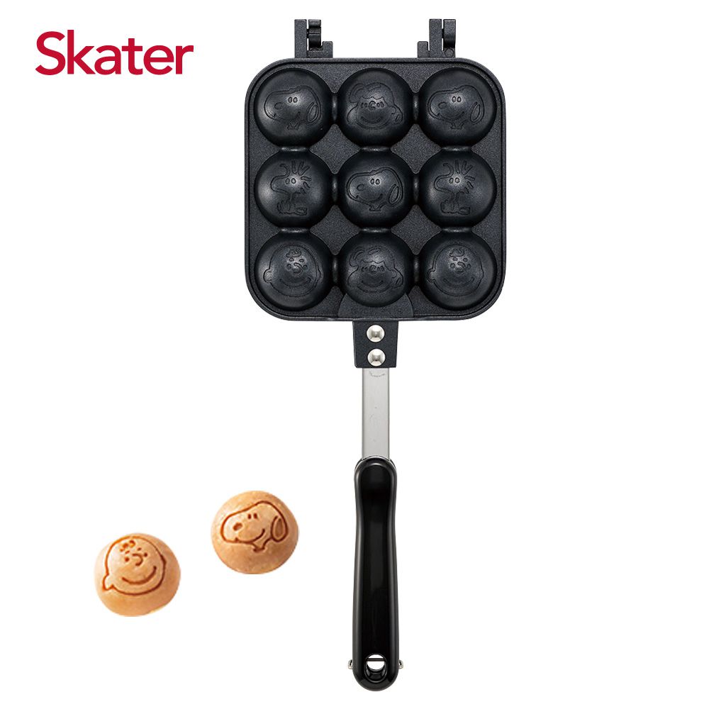 日本 SKATER - 雞蛋糕、章魚燒烤盤-史努比