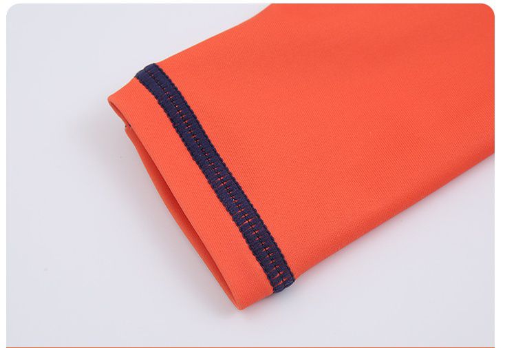 男寶防曬長袖泳裝套裝(附帽子)-鯊魚狩獵-深藍+橘紅