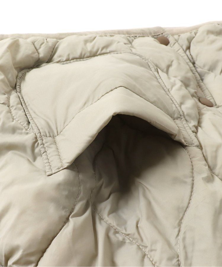 日本 BREEZE - 圓領好搭絎縫鋪棉外套(可機洗)-紅