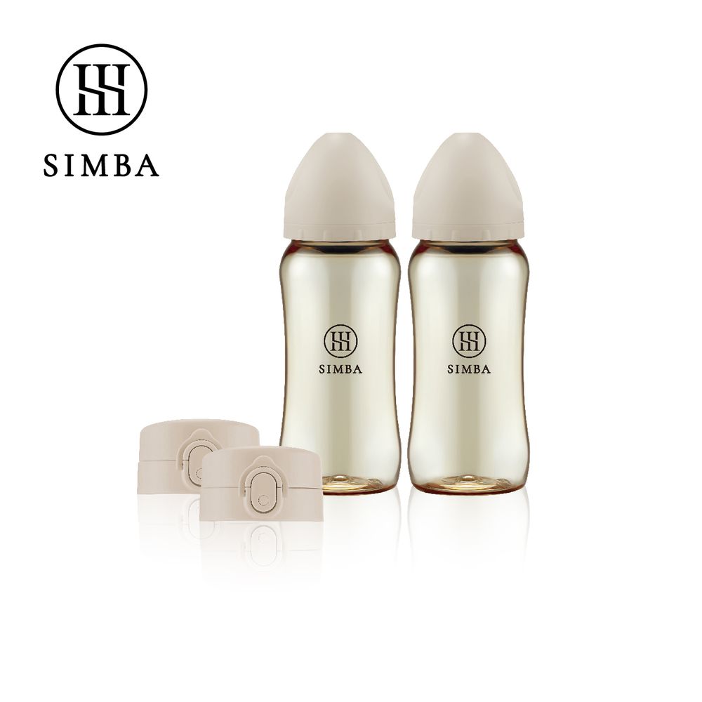 蘊蜜鉑金PPSU即飲隨行杯輕奢2入組-杏茶