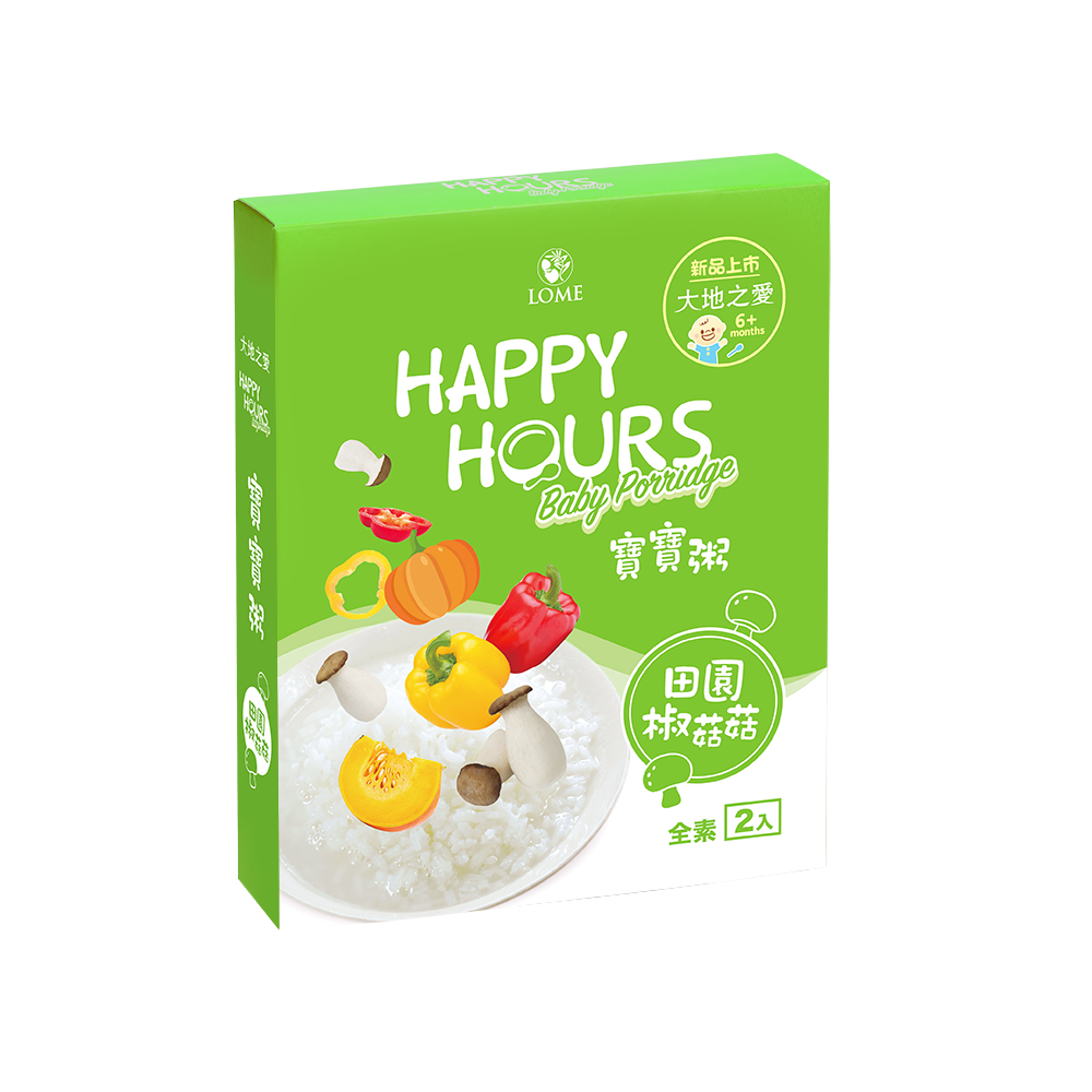 HAPPY HOURS - 寶寶粥(田園椒菇菇)-150gX2包