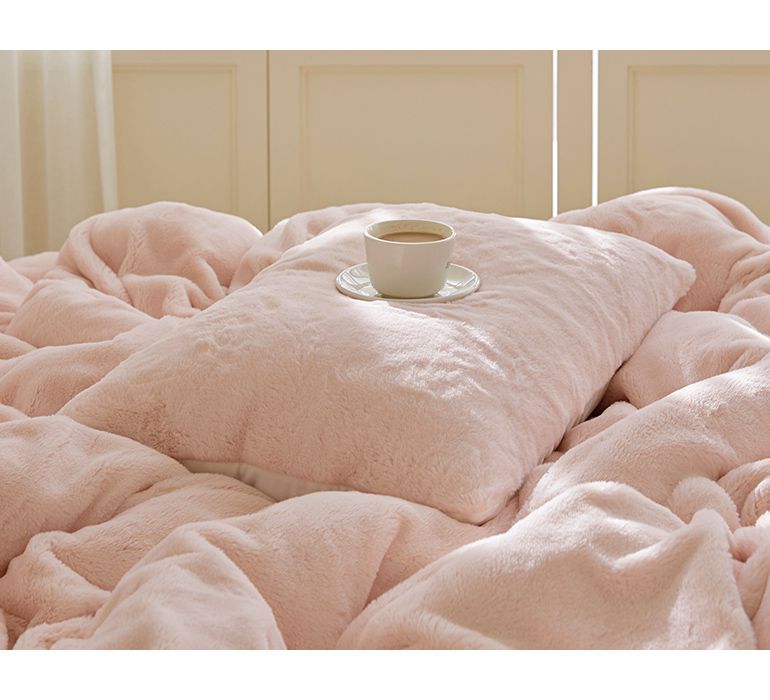 韓國 Maatila - 蓬鬆感高密度絨毛保暖棉被-草莓雪糕