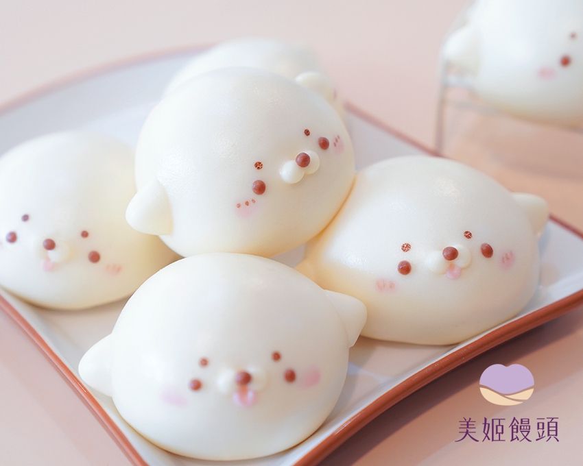 美姬饅頭 - 小海豹鮮乳芋泥包-6入-48g/顆