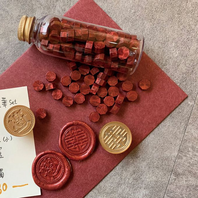 HAPPYMT - 火漆蠟粒大罐裝-經典紅