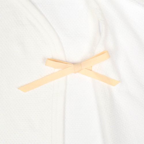 網眼新生兒內衣6件組按扣款-無袖短袖 小花-橘色 (50cm)