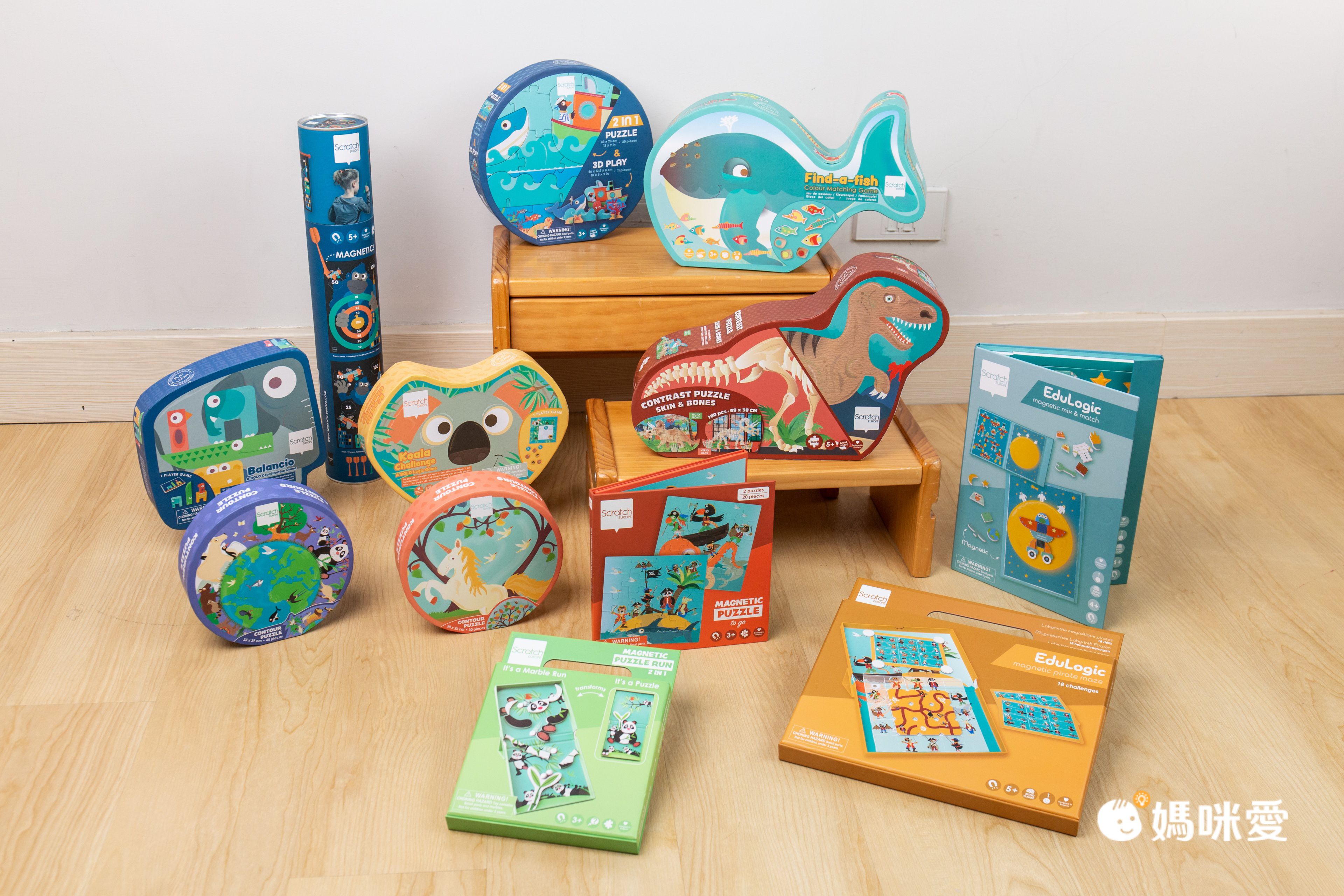 搭車＆露營帶著玩【比利時Scratch】桌遊玩具