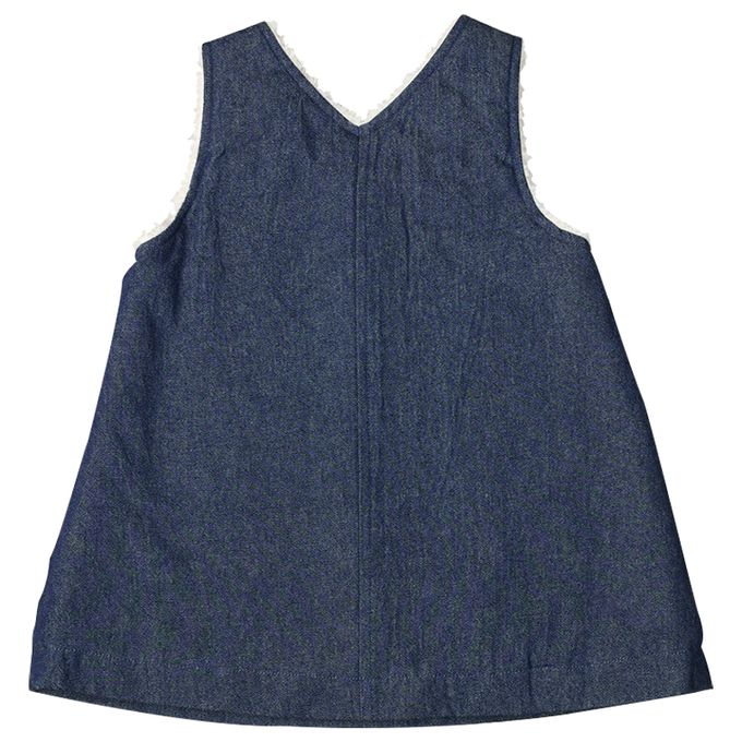 akachan honpo - 背心裙-內裡刷毛-深藍色