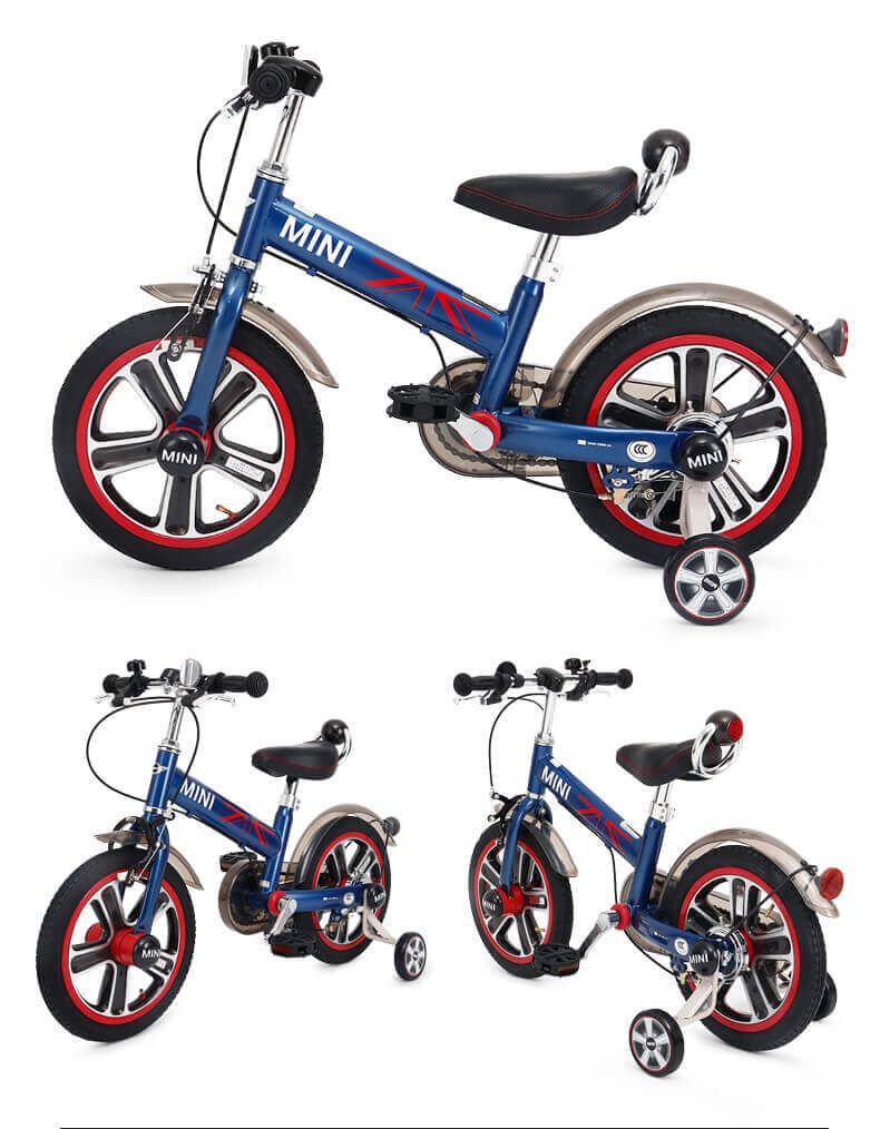英國 Mini Cooper - 城市型兒童自行車/腳踏車14吋-藍