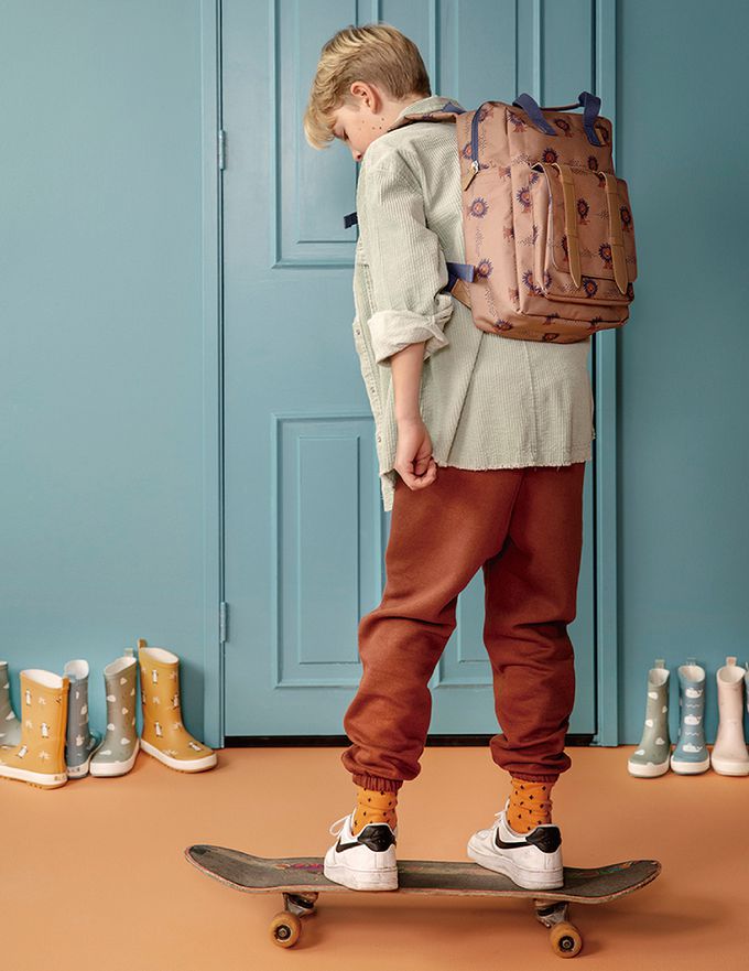 荷蘭 FRESK - 北歐風設計輕量後背包-恐龍