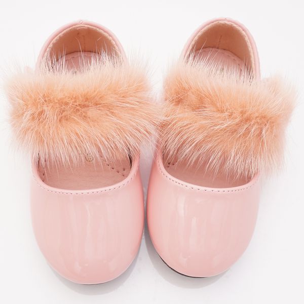 PV日式私藏 - 專櫃童鞋-氣質毛毛公主鞋款(寶寶段)-粉
