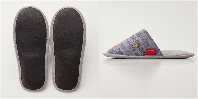 日本千趣會 - 史努比室內拖鞋(附贈收納袋)-學校巴士 (22-24cm)