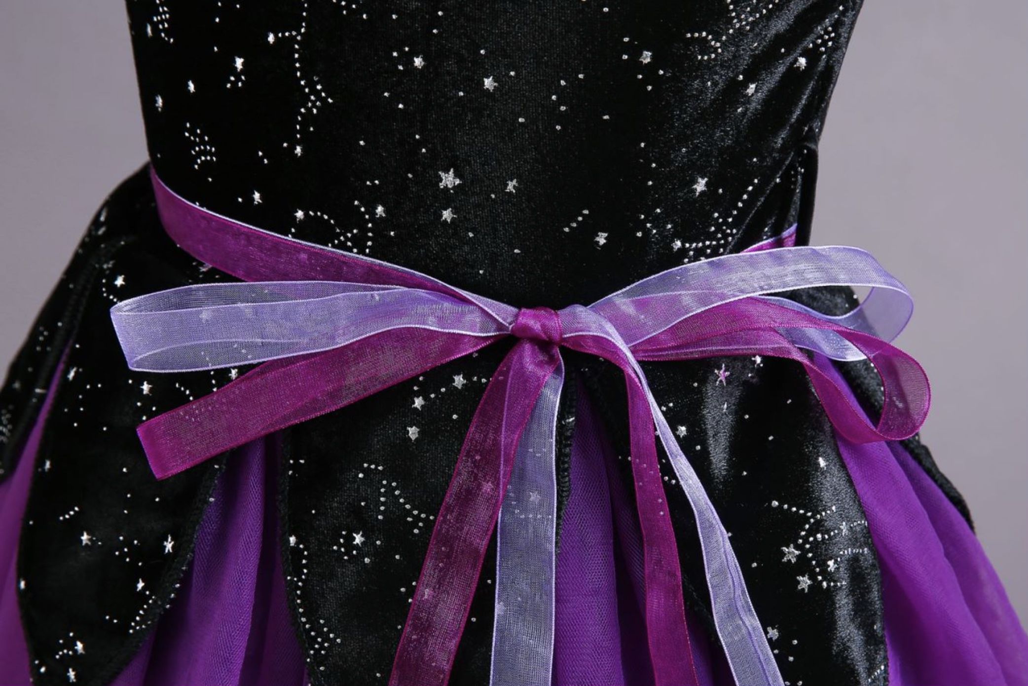 love, charlotte - 質感星空紫色澎裙巫婆洋裝-洋裝, 巫婆帽