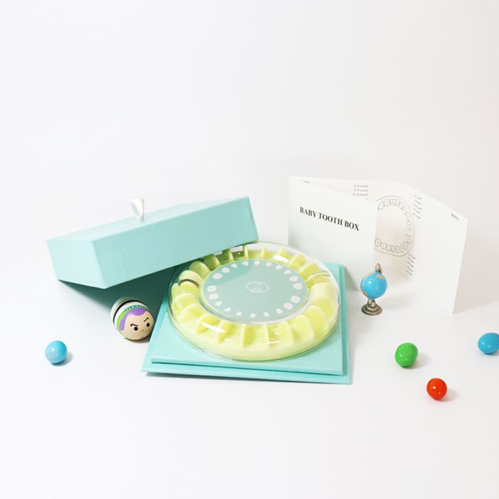 韓國 Mellow - 乳牙保存盒-藍