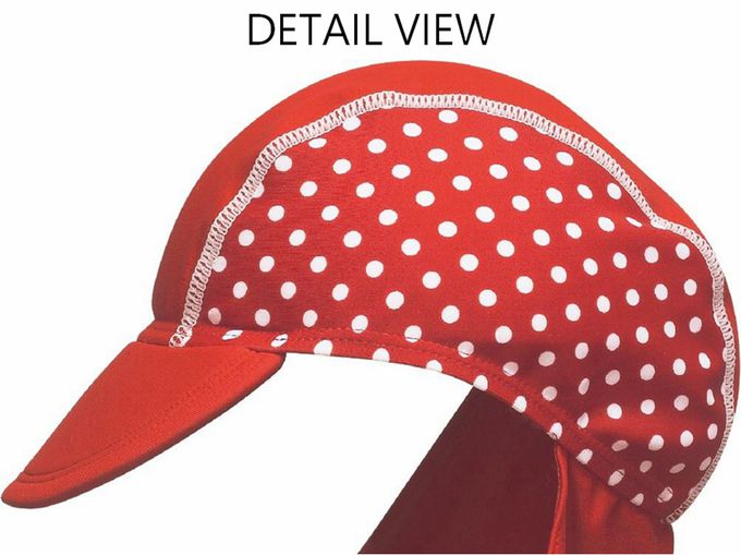 德國Playshoes - 抗UV防曬水陸兩用遮頸帽-復古波點