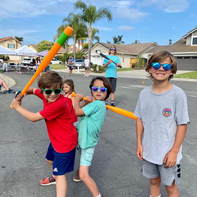 美國 Roshambo - 繽紛視界時尚墨鏡-圓框-兒童款-海軍藍(偏光黑) (5-12Y)