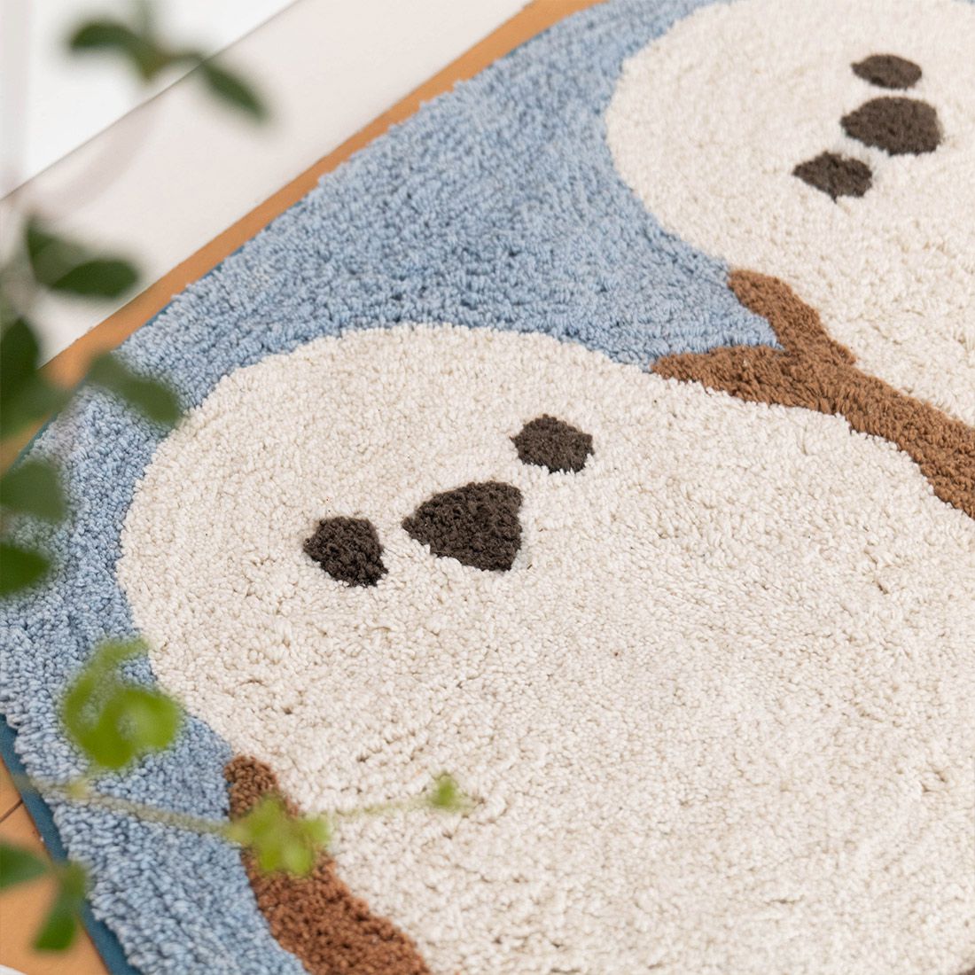 日本 TOMO - 動物系 短絨吸水腳踏墊/地墊-小文鳥 (約65×42cm)