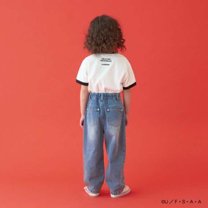 日本 b-ROOM - 聯名限定 短袖上衣-超人小新-紅