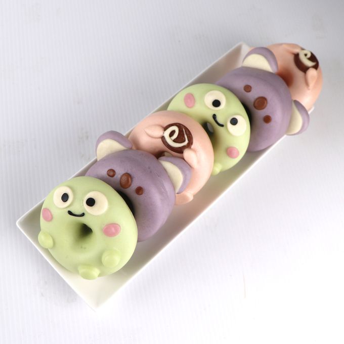 艾酷奇 - 酷萌動物甜甜圈 ‧ 造型饅頭 (6入袋裝)-青蛙甜甜圈饅頭X2、小豬甜甜圈饅頭X2、無尾熊甜甜圈饅頭X2-180公克±3%(30公克 X 6入)