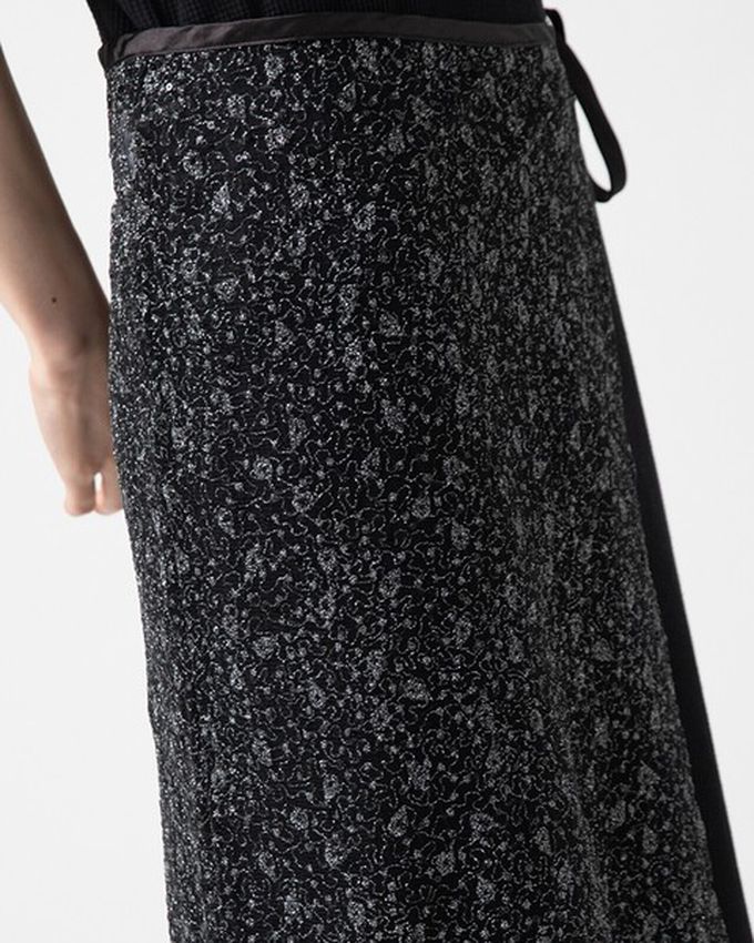 日本 gleam - [疊穿高手]閃亮光澤薄紗半片裙-銀